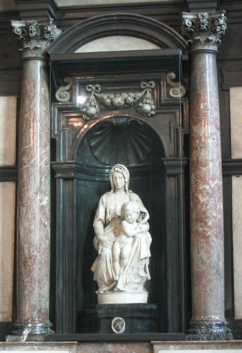Michelangelo statue in Bruges, Belgium
